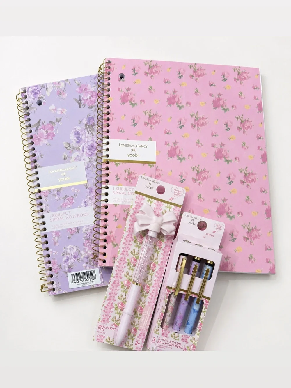 LoveShackFancy Floral Notebooks and Pens Set